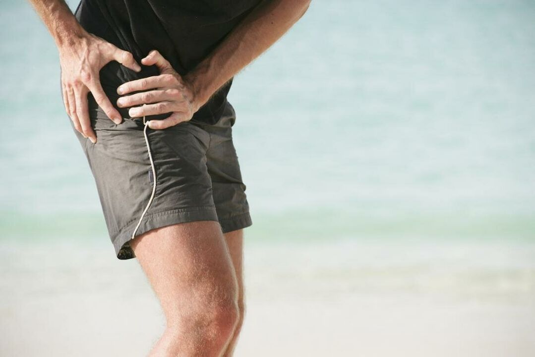 Dolor en la articulación de la cadera debido a la osteoartritis.